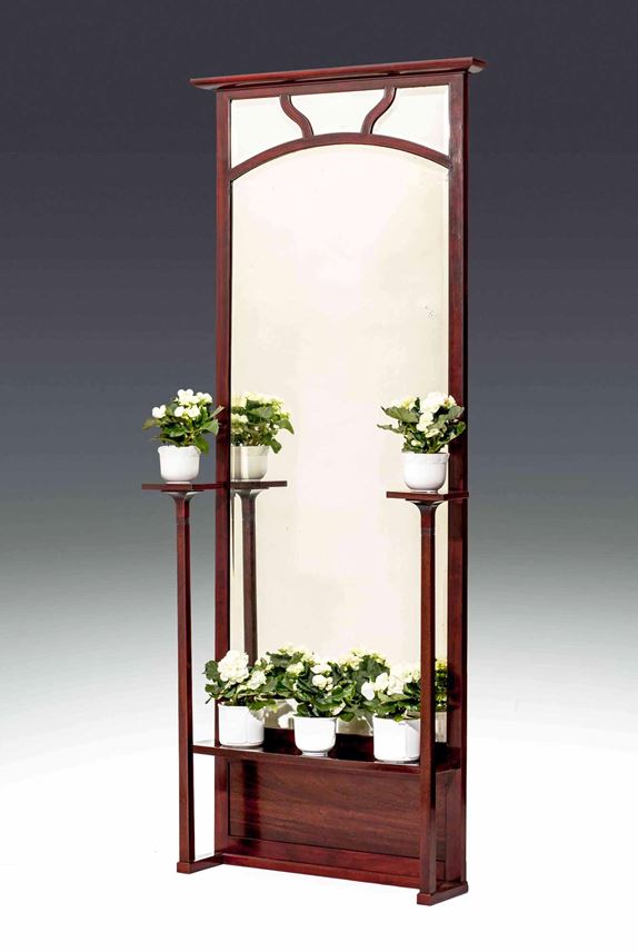 HALL MIRROR WITH TWO PLANT STANDS | MasterArt
